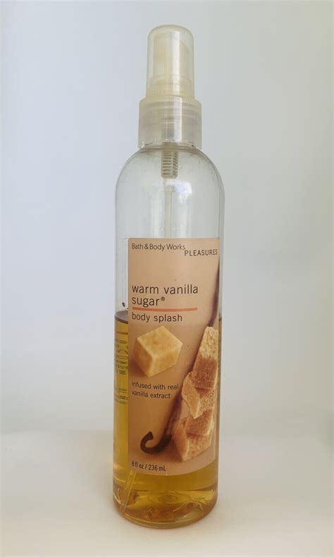 Bath Body Works Warm Vanilla Sugar Perfumed Body Splash 8 Oz VINTAGE