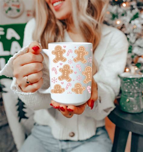 Gingerbread Christmas Mug Oz Christmas Mug Gingerbread Man