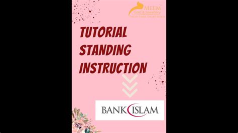 TUTORIAL STANDING INSTRUCTION BANK ISLAM BIZ YouTube