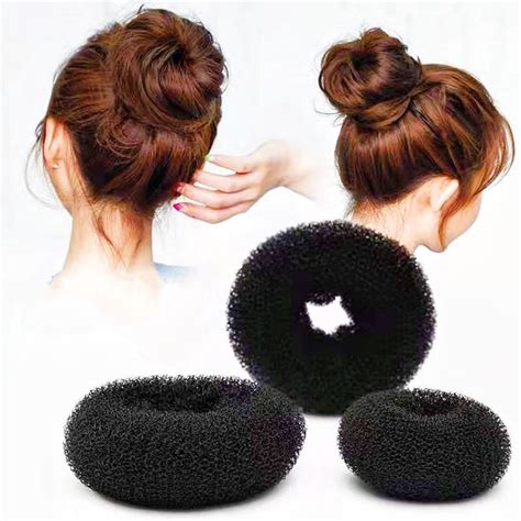 Rosquinha Pompom Acessório p Fazer Coque de Cabelo Shopee Brasil