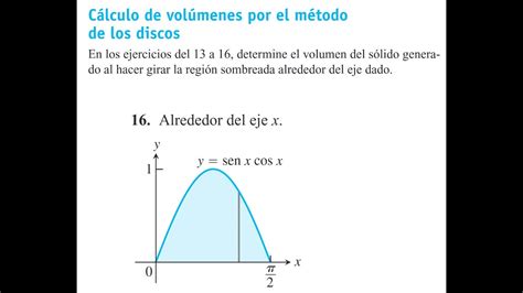 Método capas determine el volumen del sólido al hacer girar la región