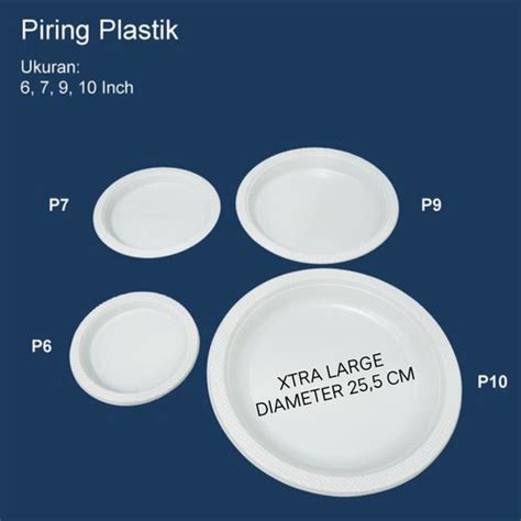 Jual PIRING PLASTIK EXTRA BESAR PIRING HAJATAN SEKALI PAKAI ISI 50 PCS