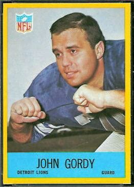 Philadelphia Football Card John Gordy