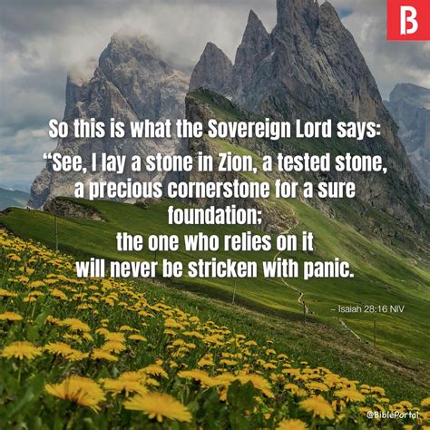 Isaiah 2816 Niv Bible Scripture Image Bible Portal