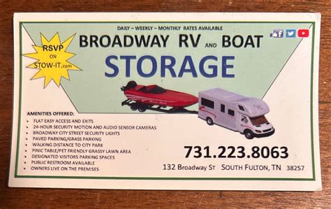 Broadway Boat And RV Storage DAN CAGLE FOAMALIERS INTERNATIONAL