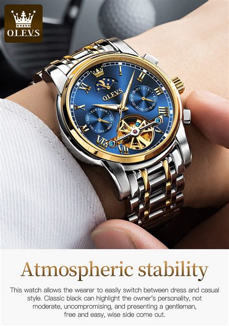 OLEVS 6617 Men Automatic Mechanical Self Wind Luxury Watch For Men