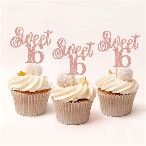 Paquete De Adornos Para Cupcakes Sweet Sweet Happy Happy