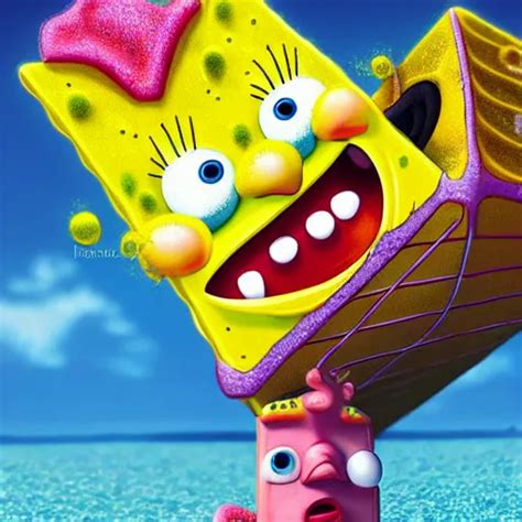 Photo Realistic Spongebob Oil Painting Stable Diffusion Openart