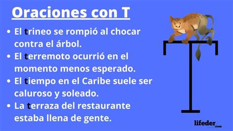 Oraciones con t: reglas y ejemplos