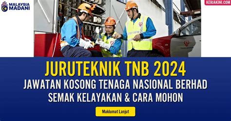 Jawatan Kosong Juruteknik Tnb 2024 Kerjakini