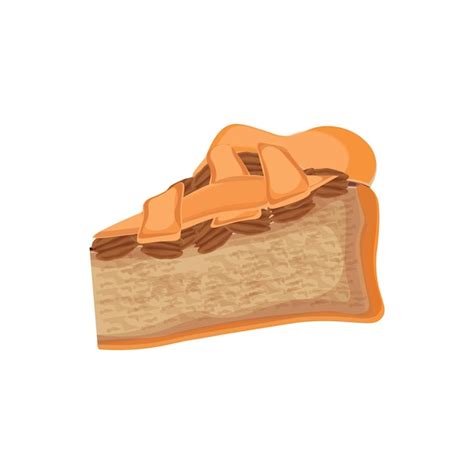 Vektor Illustrationslogo Der Pecan Torte Premium Vektor