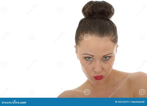 Beautiful Angry Woman Looks Furious Royalty Free Stock Photo