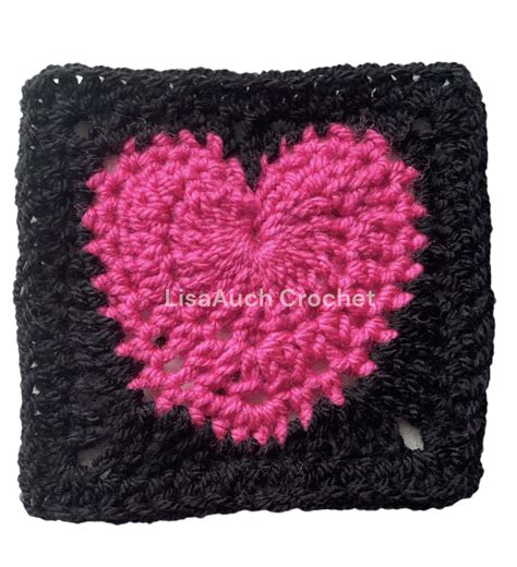 How To Crochet A Granny Heart Square Bag Free Pattern Lisaauch Crochet