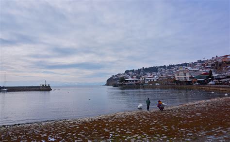 Ohrid City And Ohrid Lake In The Winter Stock Photo - Download Image Now - Ancient, Antique ...