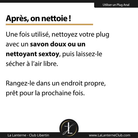 Cómo utilizar un plug anal La Lanterne Club