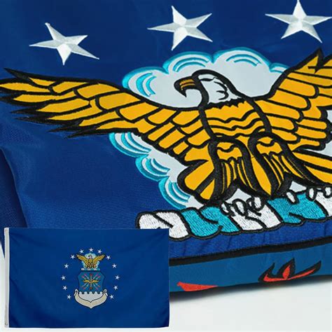 Amazon.com : Embroidered US Air Force Flag 3x5 Double Sided- 3Ply Heavy