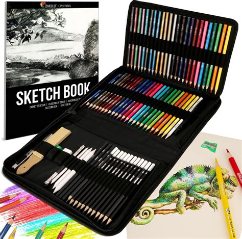 Shuttle Art Kit De Dessin Lot De Crayons Dessin Croquis Et