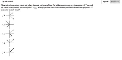 Solved Question Points Save Answer The Graphs Below Represent