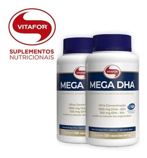 Kit Mega Dha Mg Dha E Mg Epa Caps Vitafor Frete Gr Tis