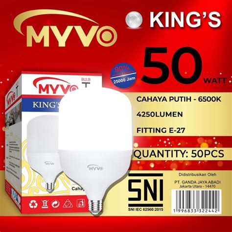 Jual Lampu Led Watt Myvo King Capsule Bulb Putih Shopee Indonesia