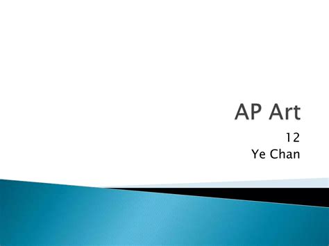 Ap Art Yechan 12 Ppt