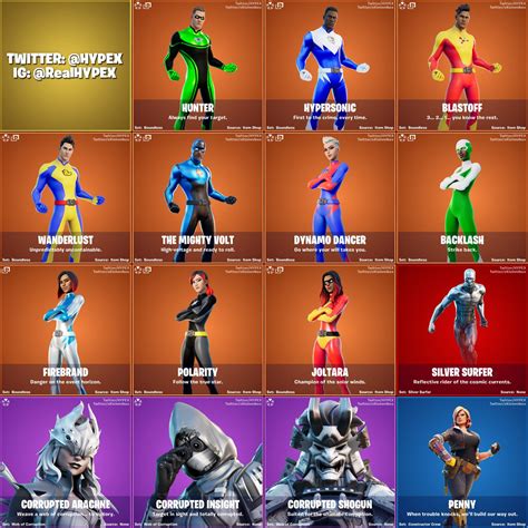 All Fortnite Chapter 2 Season 4 Leaked Skins Cosmetics Found In V14