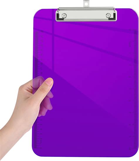 Amazon Piasoenc Plastic Clipboards Translucent Clip Board With