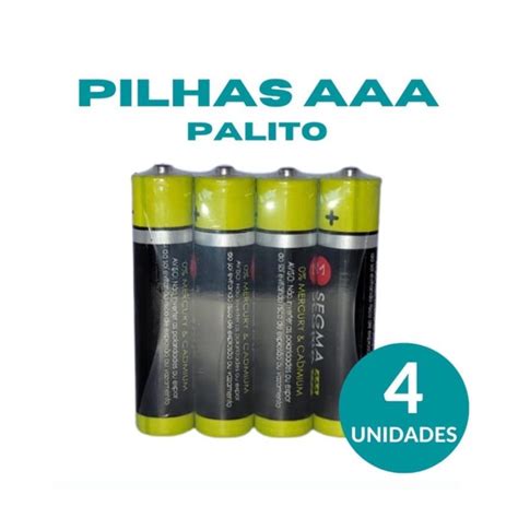 4 Pilhas Pilha Recarregável AAA 2700 No Blister Ideal Para Varios