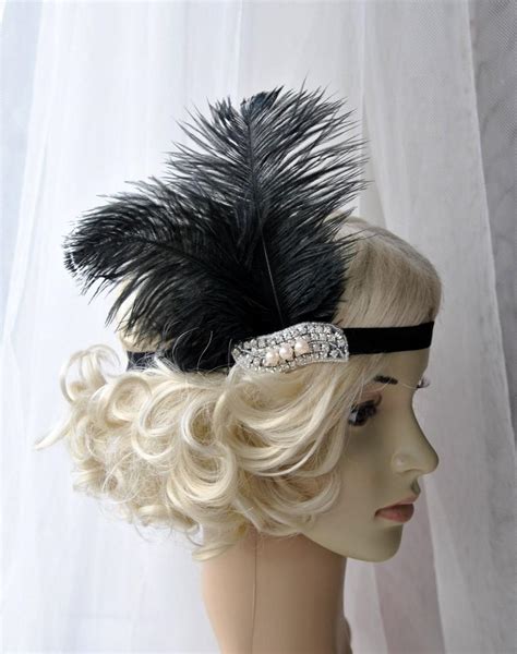 The Great Gatsby 20s Pearls Flapper Headpiece Vintage Inspired