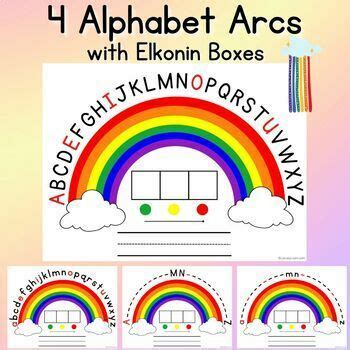 Alphabet Arcs With Elkonin Boxes Capital Lowercase And Anchor