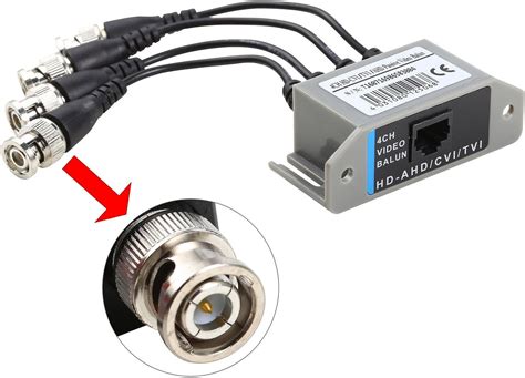 Uhppote 4ch Hd Passive Video Balun Transceiver Bnc To Utp Rj45 Cctv