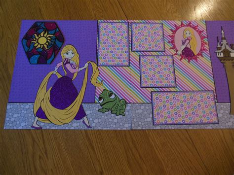 Rapunzel With Tower And Stained Glass Layout Using Cricut Cartridge