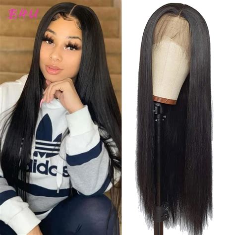 B4u Hair Straight Lace Front Human Hair Wigs For Women 13x4 Lace Frontal Wig Brazilian Straight