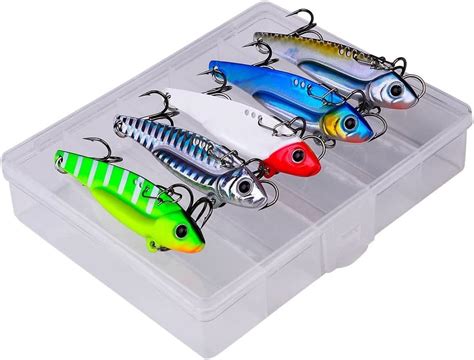 Origlam Pcs Vib Hard Fishing Lures Crank Lures Kit Metal Blade Baits