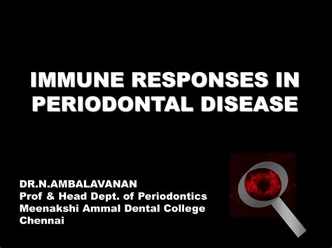 Immune Responses In Periodontal Disease Final Pptx