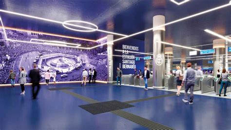 La estación de Metro del Bernabéu será decorada con imágenes del Real