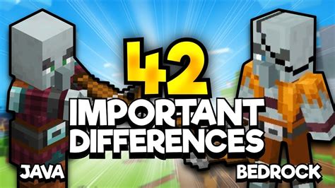 42 HUGE Differences In Minecraft Bedrock Vs Java YouTube