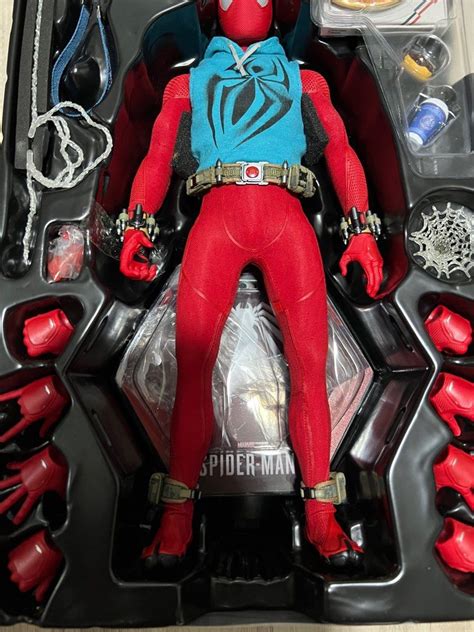 Hot Toys Vgm Marvel Spider Man Ps Ps Scarlet Spider Suit Scale Hobbies Toys Toys