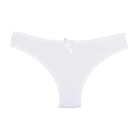 Calcinha Tanga Em Microfibra Forro De Algodao Lingerie Luxo Premium Branco Shopee Brasil