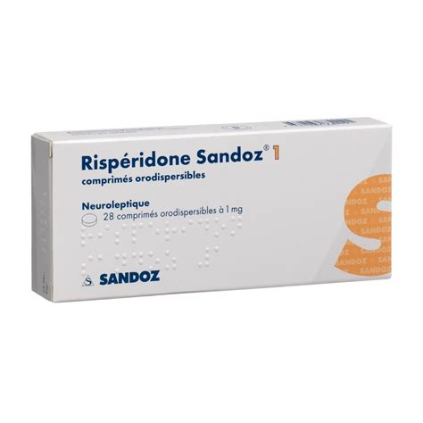 Risperidone Sandoz Cpr Orodisp Mg Blist Pce Commander En Ligne