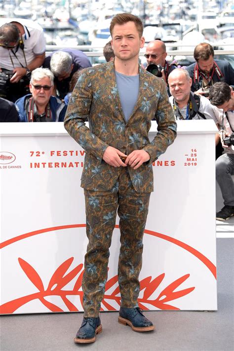 Sir Elton John And Taron Egerton At The Rocketman Cannes Photocall