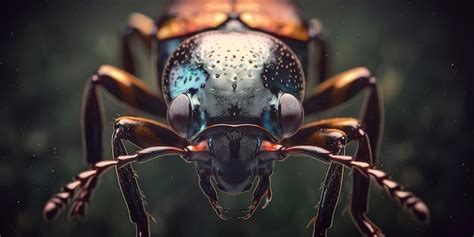 Premium Ai Image Amazing Macro Photography Of A Beetle Close Up