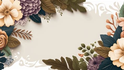 Floral Vintage Border Powerpoint Background For Free Download - Slidesdocs