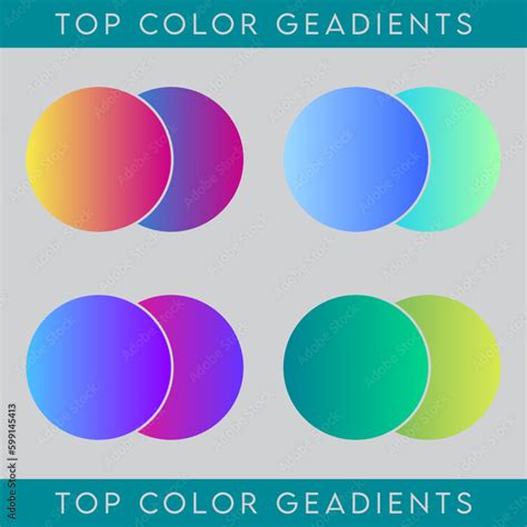 set of elements for design top color gradients best gradient colors for ...