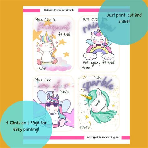 Kids Valentines Day Cards Printable Kids Valentines Day Cards Digital ...