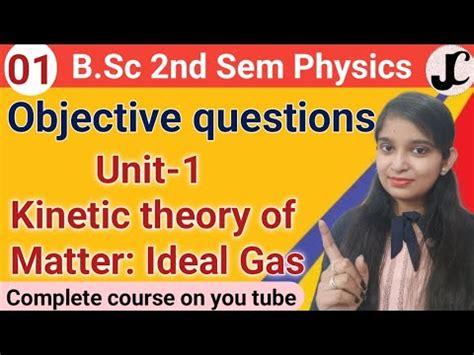 B Sc 2nd Sem 1st Book Thermal Physics Objective Questions Unit 1