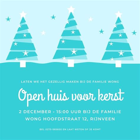 Gratis Uitnodigingen Open Huis Sjablonen Canva