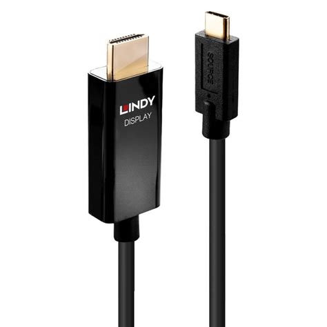 M Usb Type C To Hdmi K Adapter Cable With Hdr From Lindy Uk