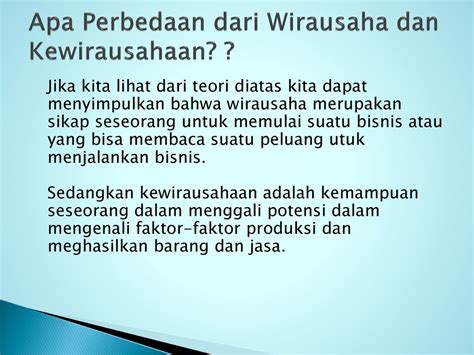 Contoh Wiraswasta Dan Wirausaha Sinau