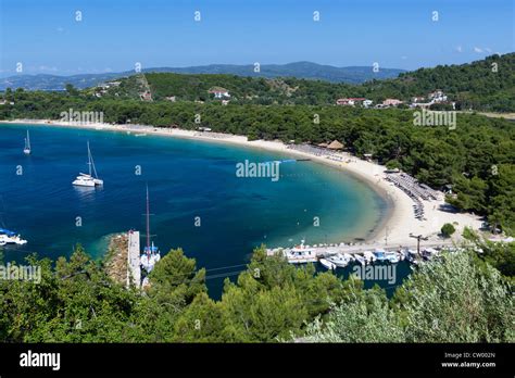 Koukounaries Beach Viewed From Skiathos Palace Hotel Stock Photo Alamy